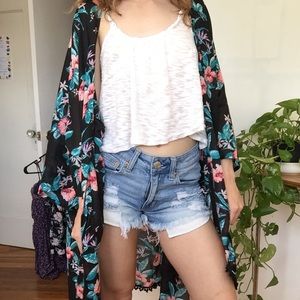 Hawaiian print cover up